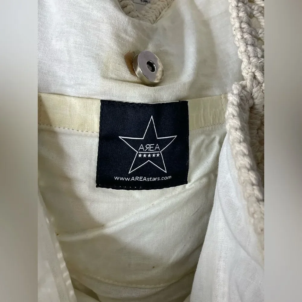 Area Stars Macrame Fringe Boho Handbag